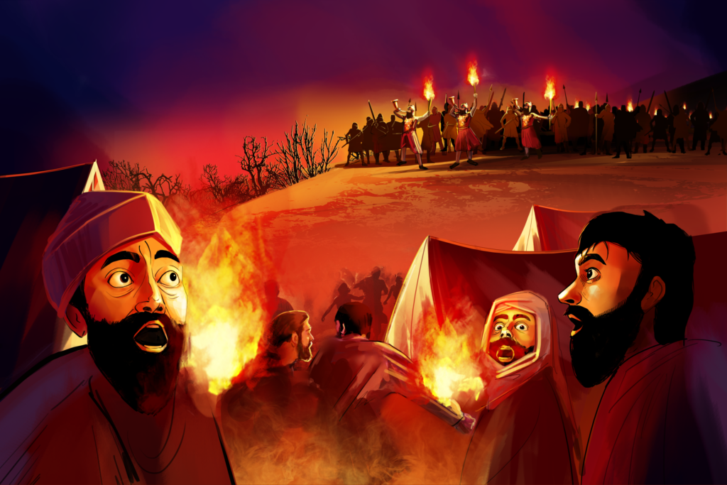 Judges 7:20-21 – Biblical Art