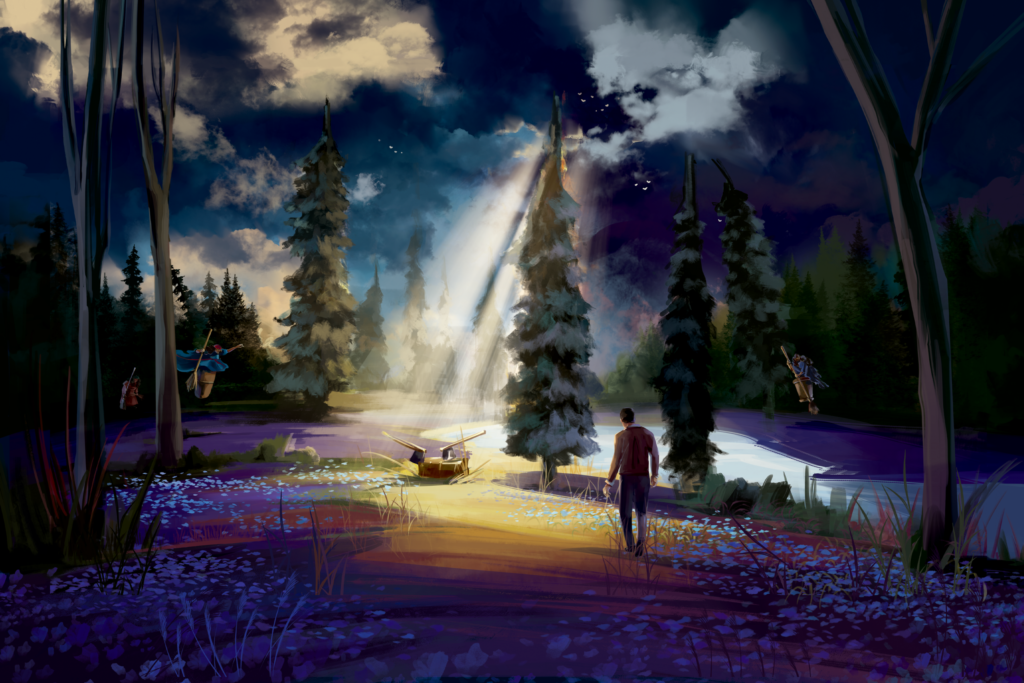 Yellow flames into my dream - Vladimir Vystosky — Melodynk Art